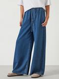 HUSH Clio Tie Jeans, Mid Authentic Blue