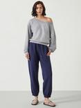 HUSH Alyna Pocket Joggers, Chocolate Brown, Night Sky
