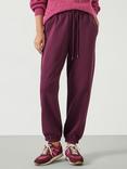 HUSH Alyna Pocket Joggers, Chocolate Brown, Wine