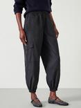 HUSH Ava Lightweight Cargo Trousers, Dark Olive
