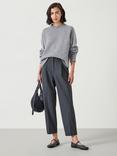 HUSH Ginny Tapered Trousers, Dark Grey