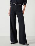 HUSH Rowan Flared Trousers, Black