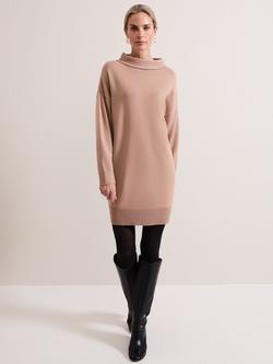 Phase Eight Skylar Jumper Midi Dress, Camel, Camel