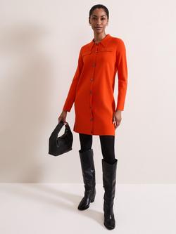 Phase Eight Azealia Mini Shirt Dress, Orange, Orange