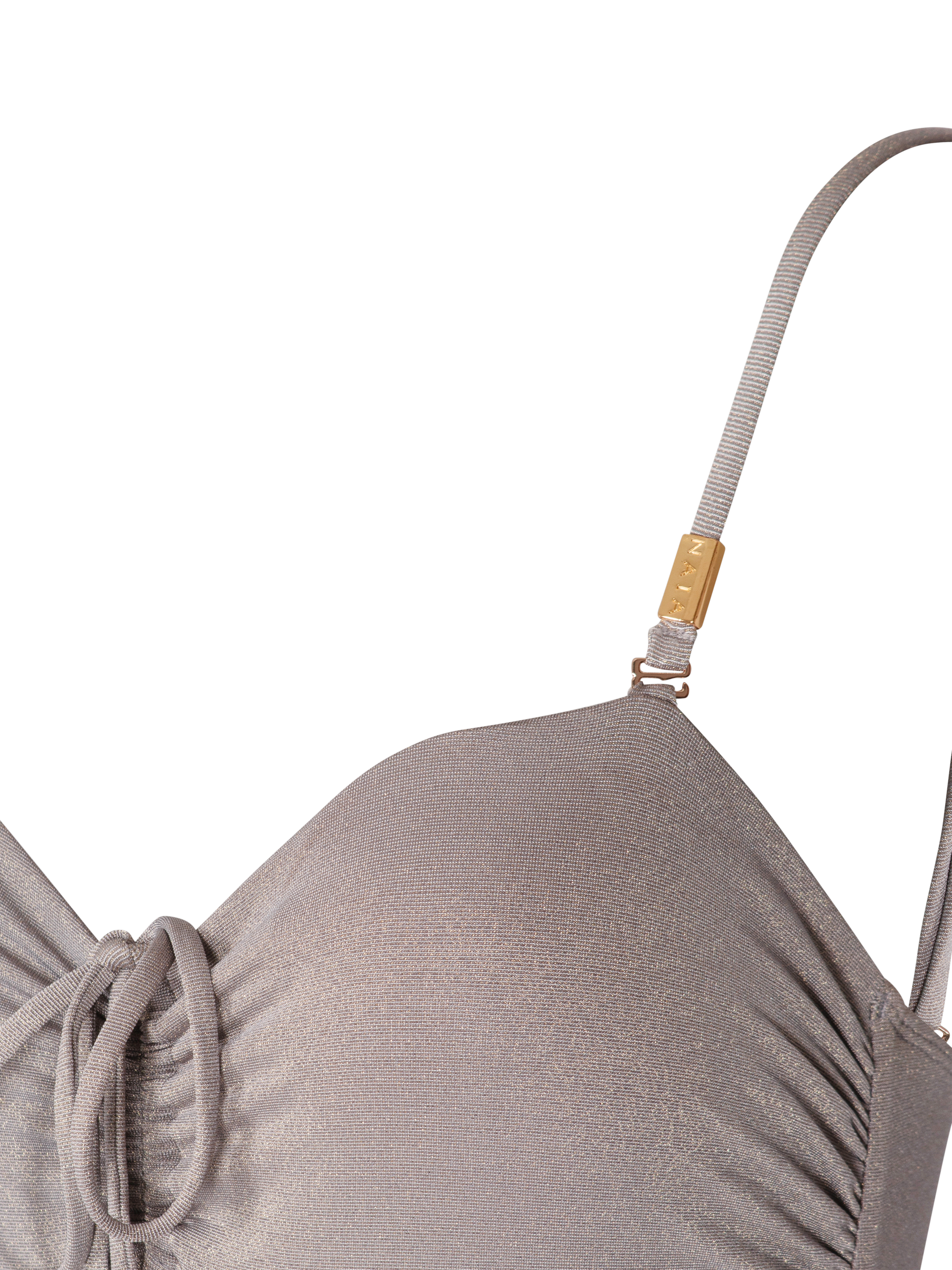 Product image 6 of 7, which shows NAIA Beach Cannes Subtle Sculpt Swimsuit, Pewter Sparkle, 8