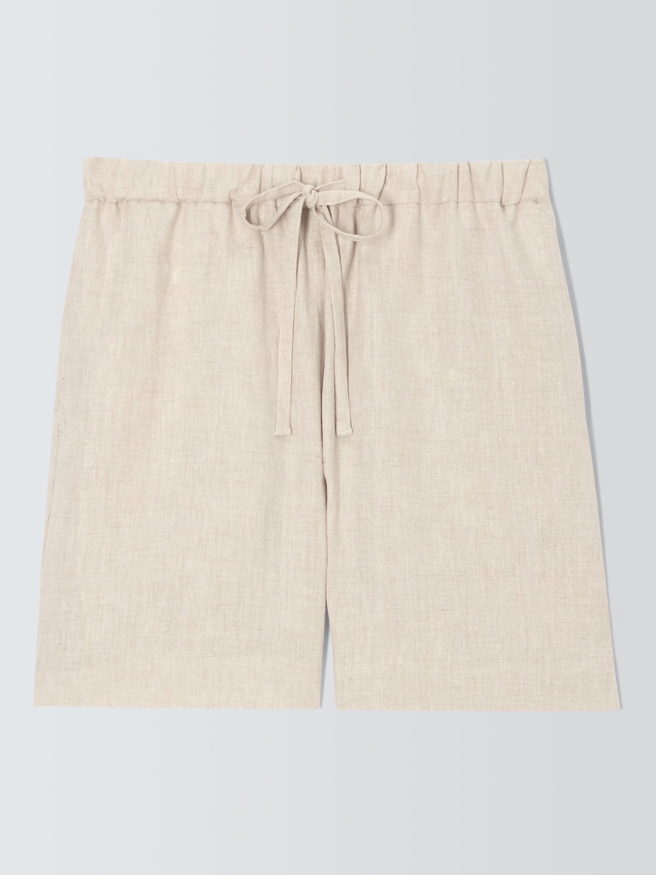 Product image 4 of 6, which shows John Lewis Linen Shorts, Natural, 8