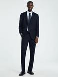 Selected Slim Fit Suit Trousers, Navy