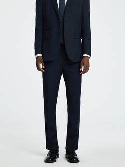 Selected Slim Fit Suit Trousers, Navy - view 2, Navy