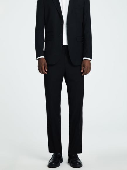 Selected Slim Fit Suit Trousers, Black, Black