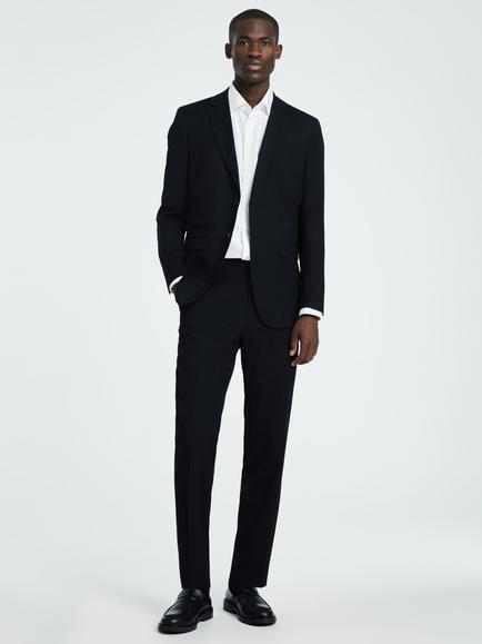 Selected Slim Fit Suit Trousers, Black - view 2, Black
