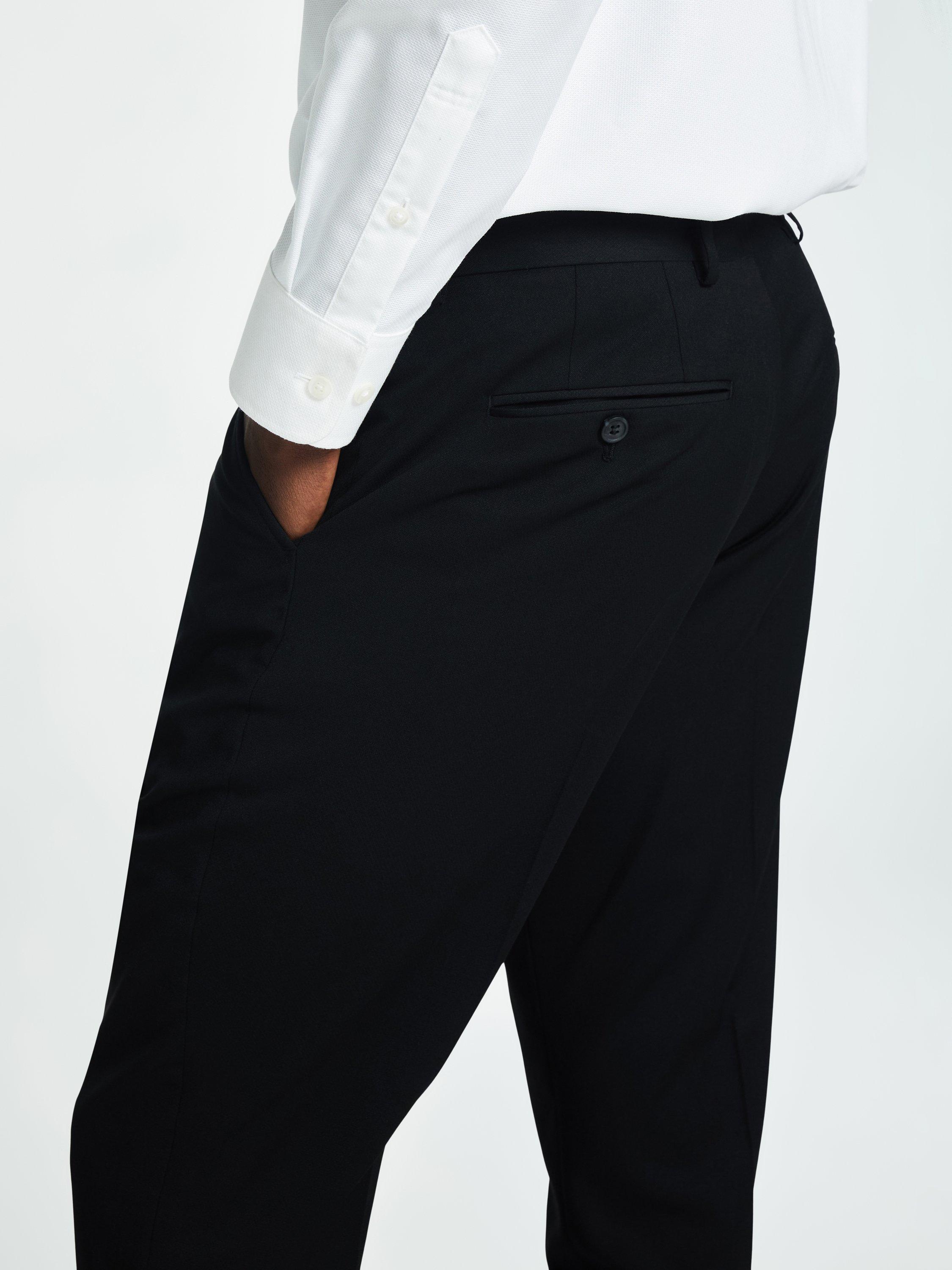 Product image 3 of 5, which shows SELECTED HOMME Slim Fit Suit Trousers, Black, 30R