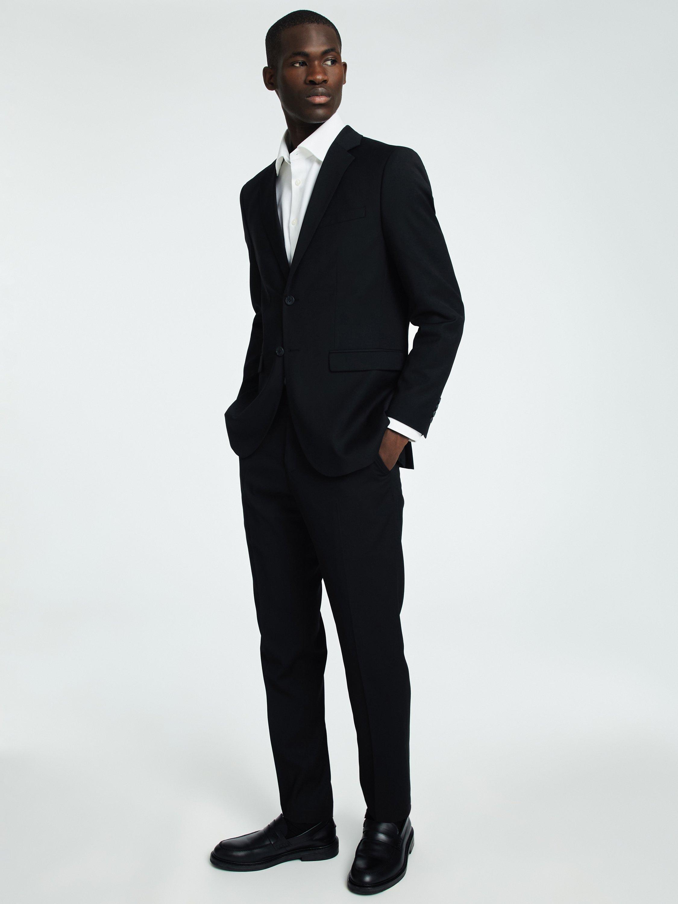 Product image 4 of 5, which shows SELECTED HOMME Slim Fit Suit Trousers, Black, 30R