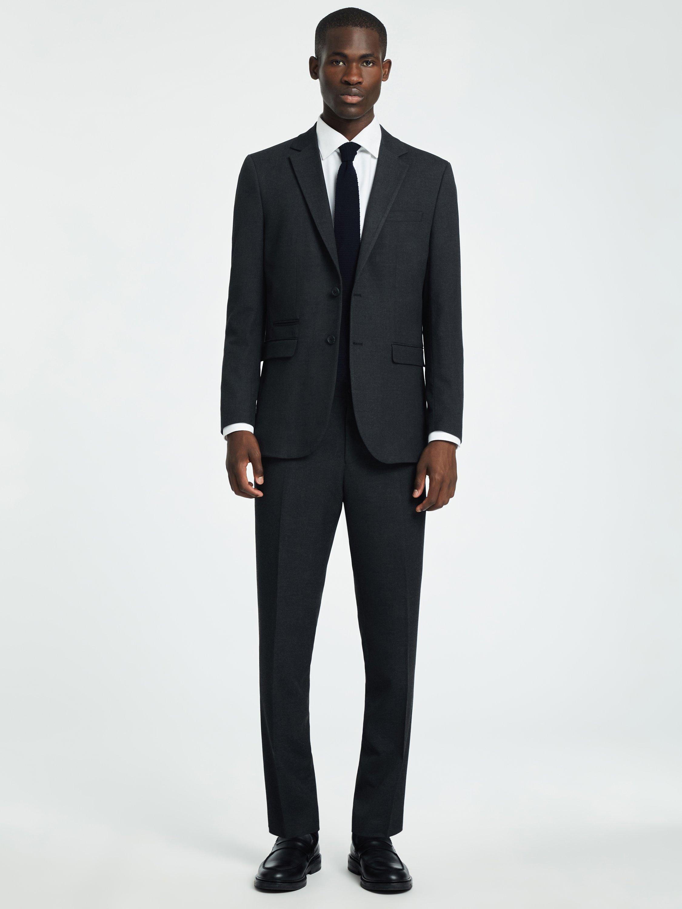 Product image 2 of 5, which shows SELECTED HOMME Slim Fit Suit Trousers, Grey Melange, 30R