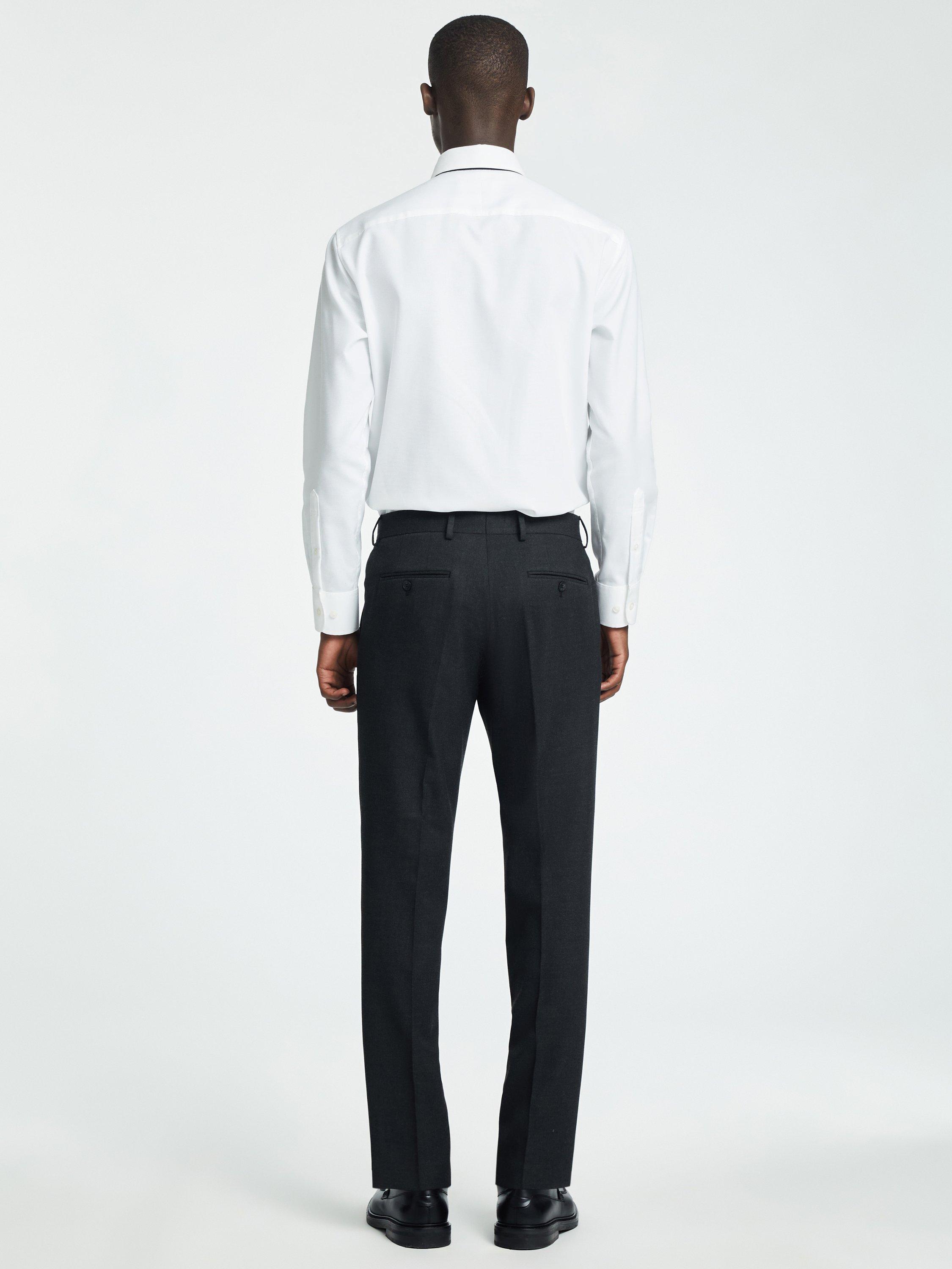 Product image 5 of 5, which shows SELECTED HOMME Slim Fit Suit Trousers, Grey Melange, 30R