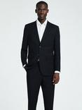 Selected Wool Blend Suit Jacket, Black