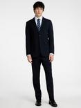 SELECTED HOMME Wool Blend Suit Jacket, Navy Wool