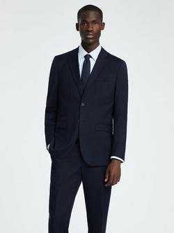 Selected Wool Blend Suit Jacket, Navy, Navy