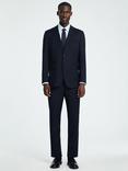 Selected Wool Blend Suit Jacket, Navy, Navy