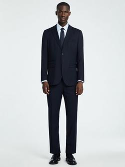 Selected Wool Blend Suit Jacket, Navy - view 2, Navy