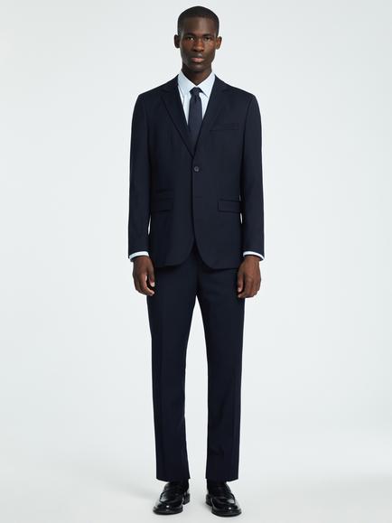 Selected Wool Blend Suit Jacket, Navy - view 2, Navy