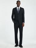 Selected Wool Blend Suit Jacket, Charcoal