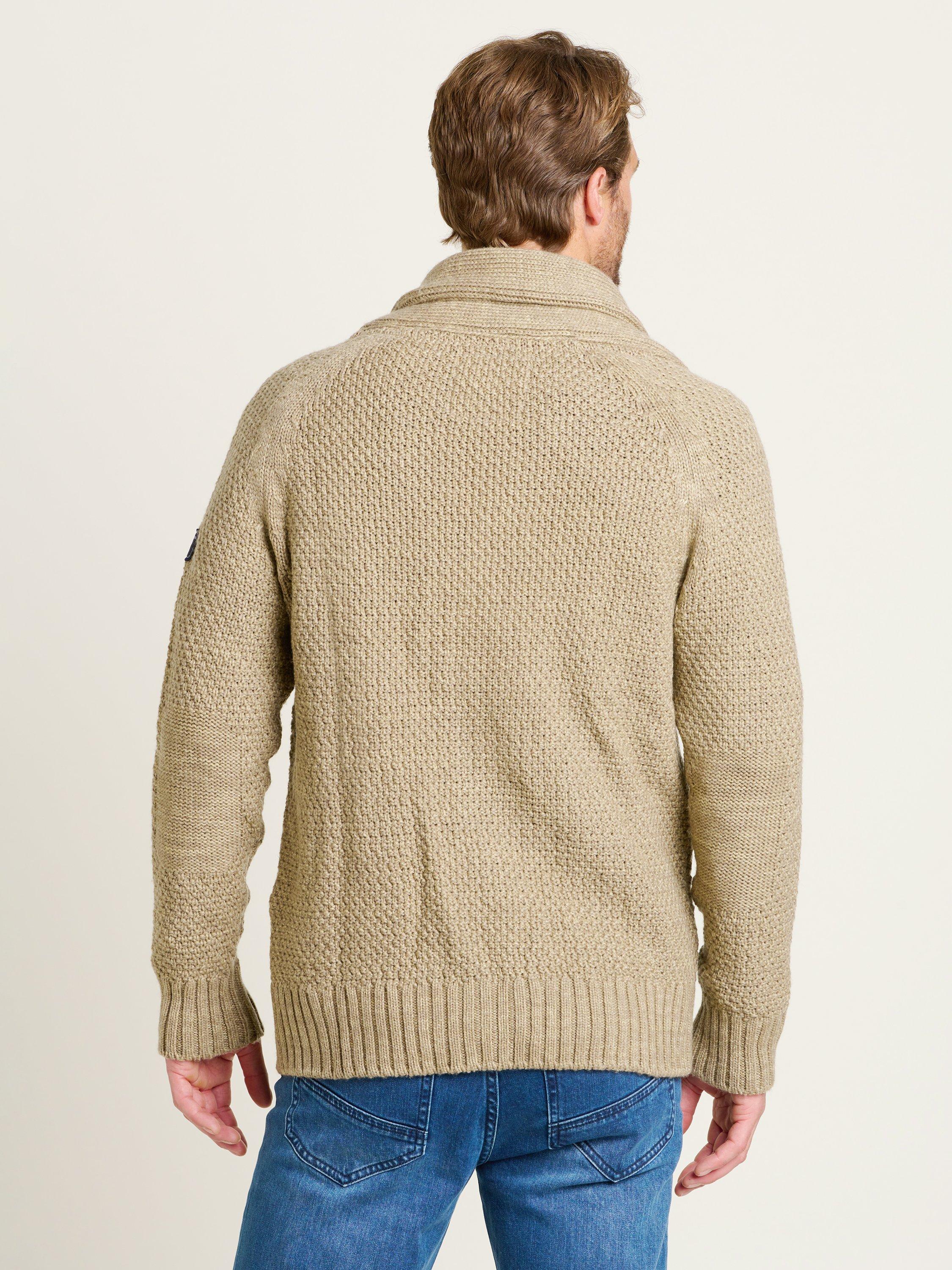 Product image 2 of 4, which shows Brakeburn Shawl Cardigan, Stone, S