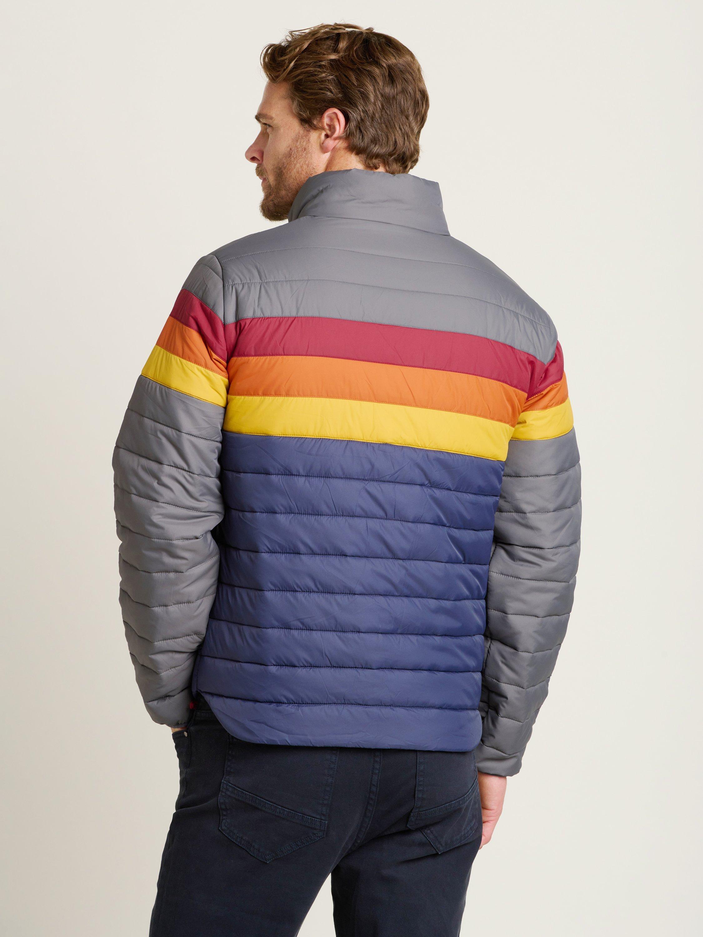 Product image 2 of 4, which shows Brakeburn Colour Block Puffer Jacket, Multi, S