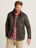Brakeburn Dry Wax Cotton Quilted Jacket, Brown