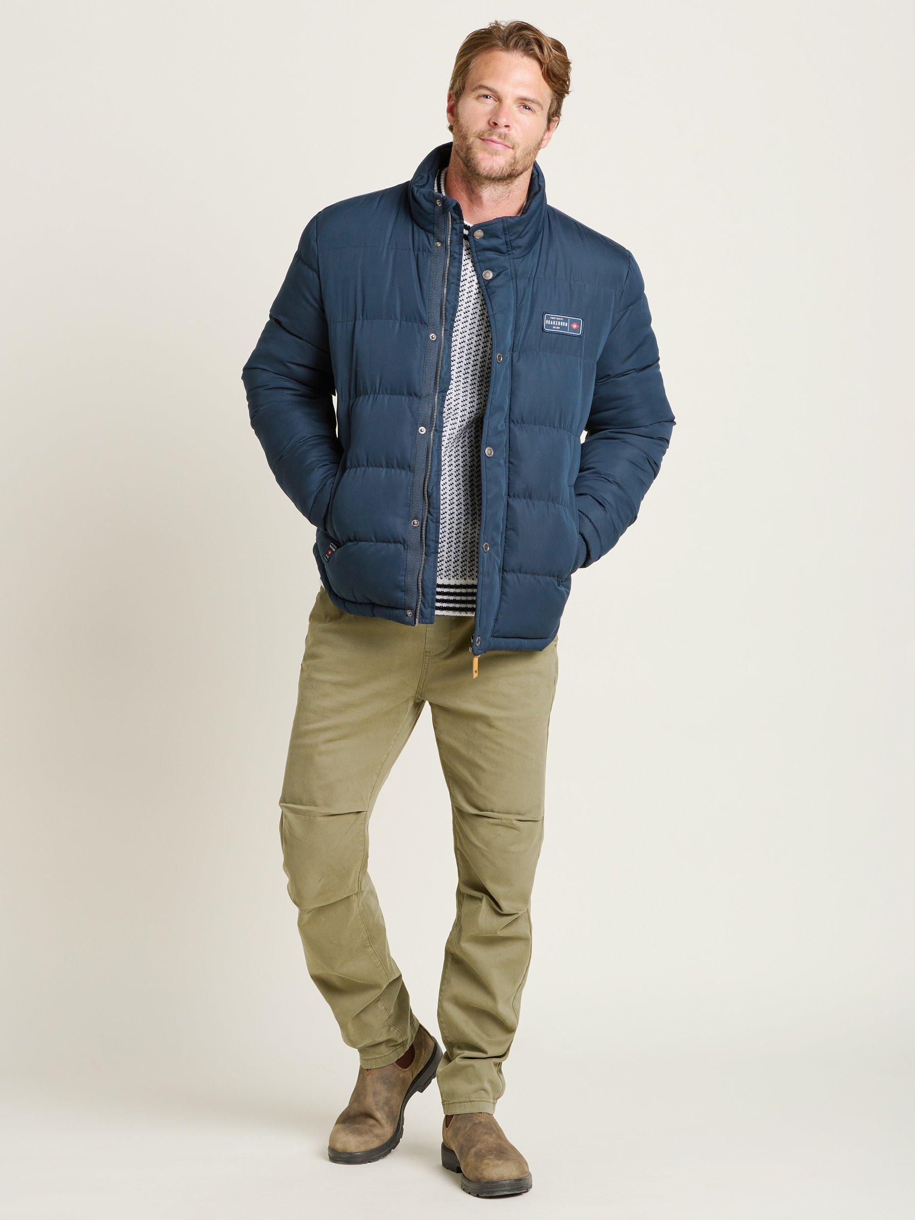Product image 4 of 4, which shows Brakeburn Puffer Jacket, Navy, S