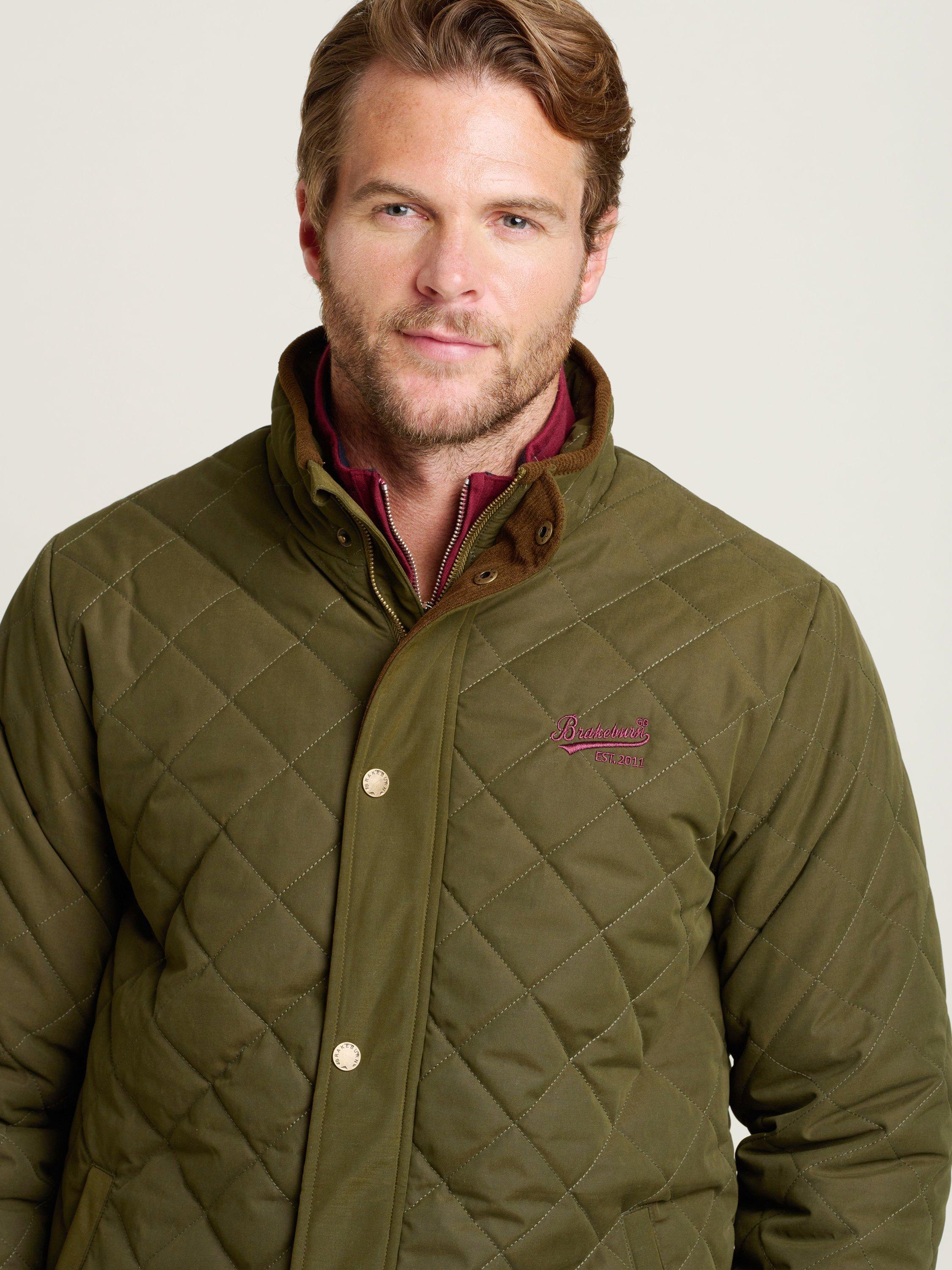 Product image 3 of 4, which shows Brakeburn Quilted Jacket, Khaki, S