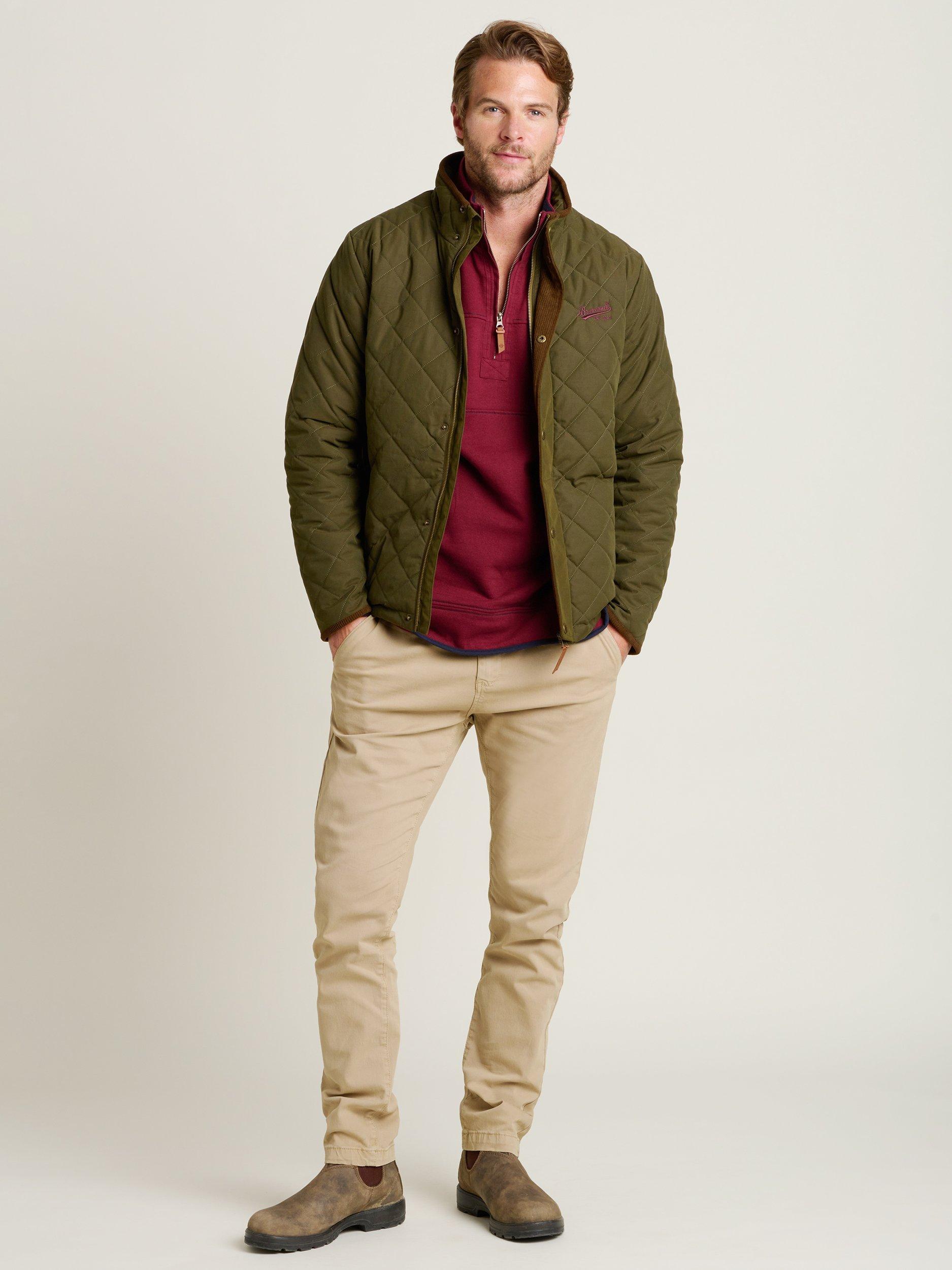 Product image 4 of 4, which shows Brakeburn Quilted Jacket, Khaki, S