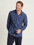 Brakeburn Cotton Regular Fit Paisley Shirt, Blue