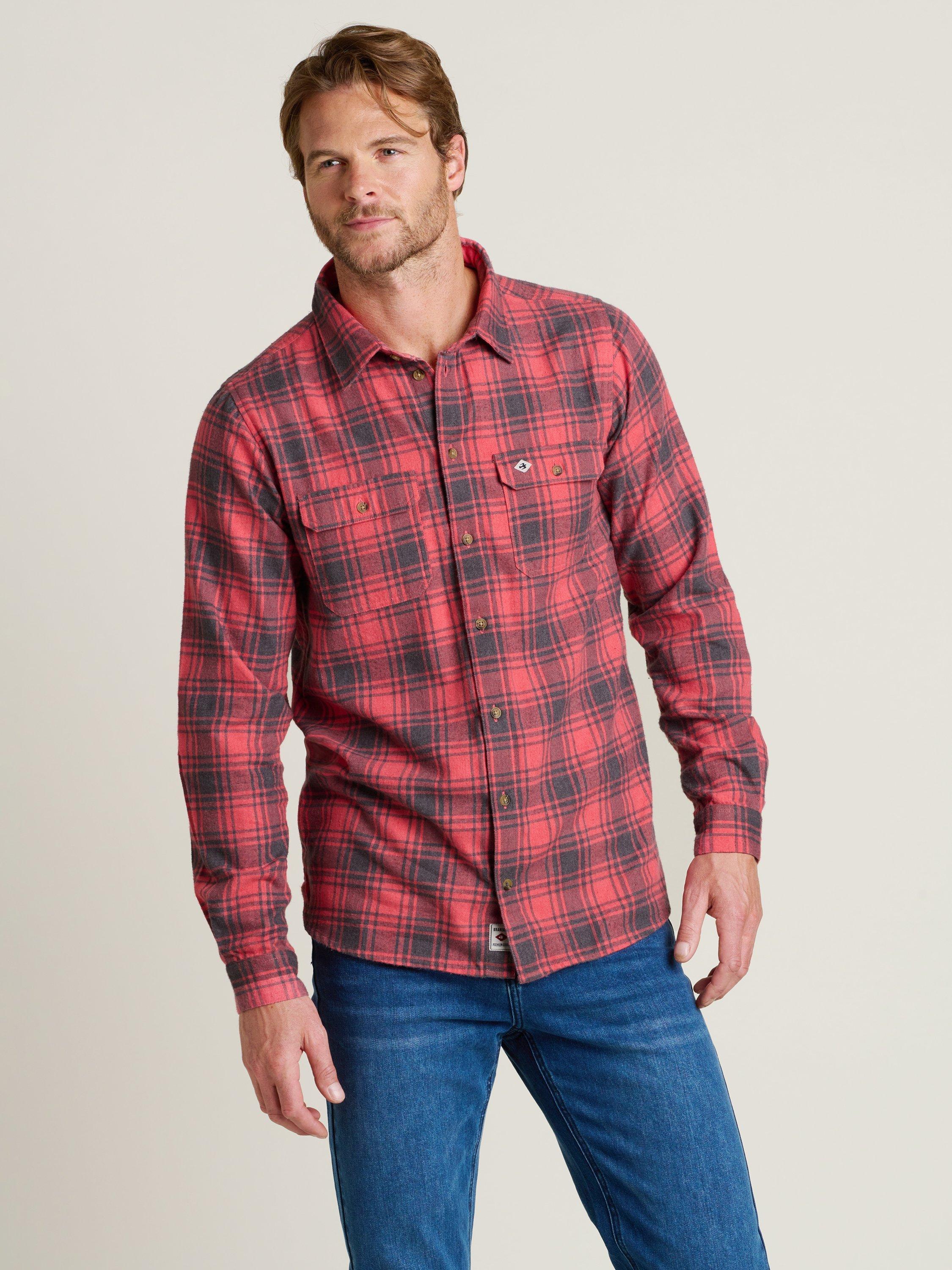Product image 1 of 5, which shows Brakeburn Check Shirt, Pink/Black, S