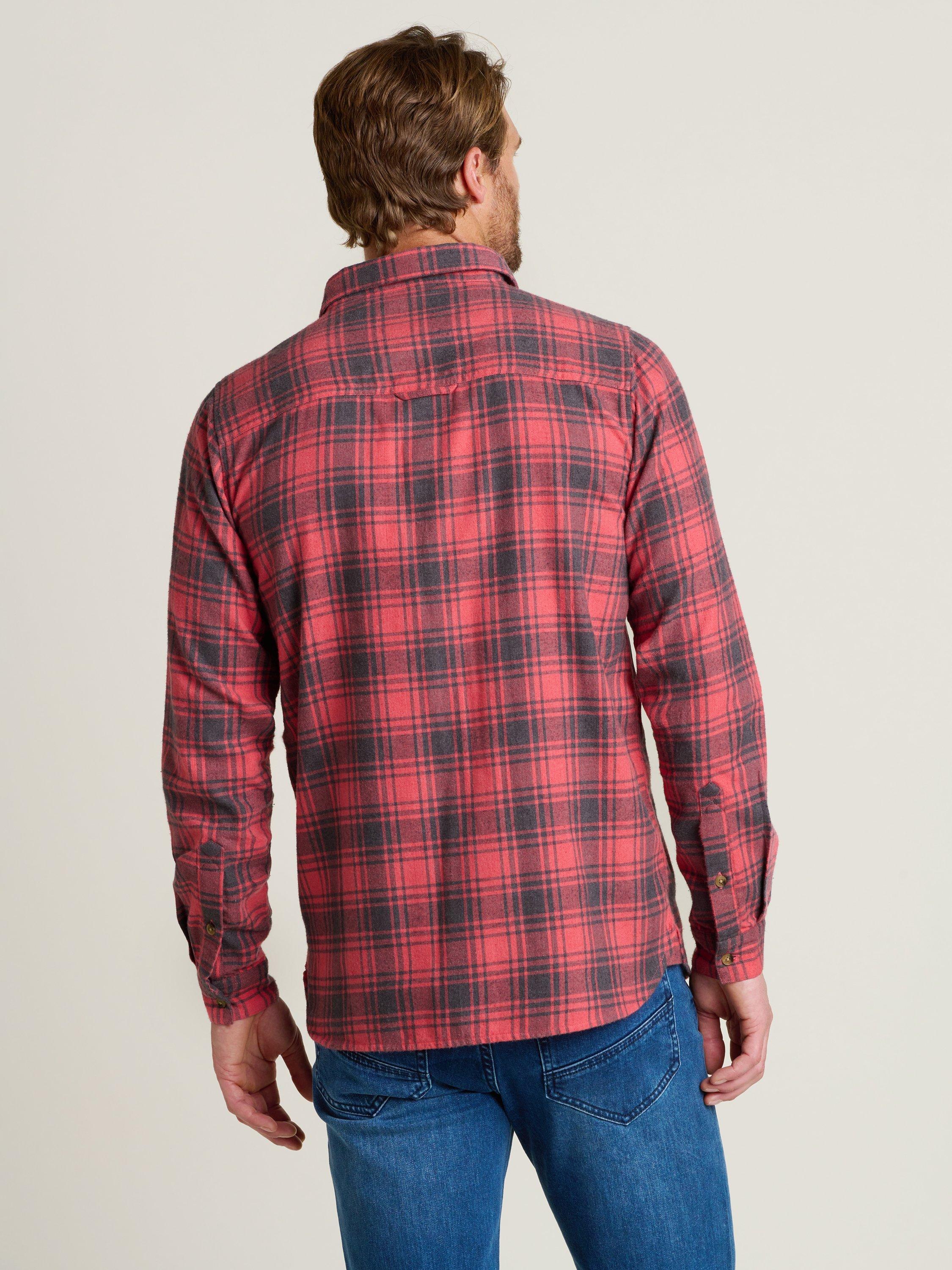 Product image 2 of 5, which shows Brakeburn Check Shirt, Pink/Black, S