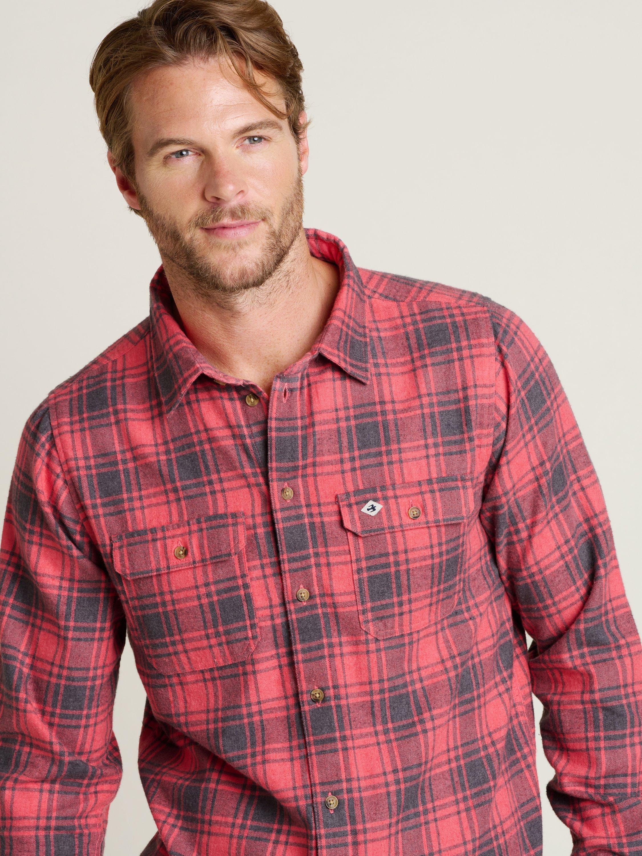 Product image 3 of 5, which shows Brakeburn Check Shirt, Pink/Black, S