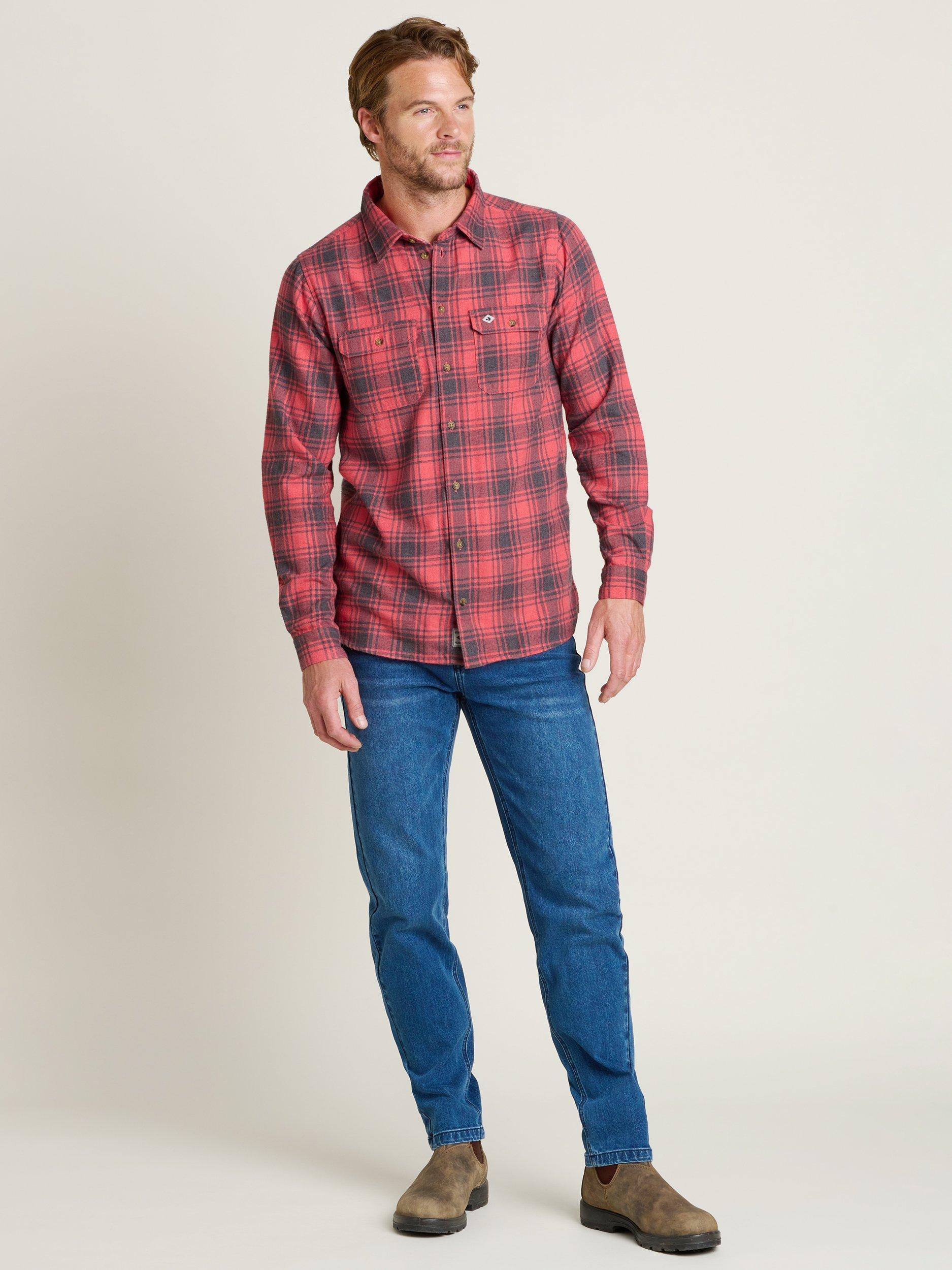 Product image 4 of 5, which shows Brakeburn Check Shirt, Pink/Black, S