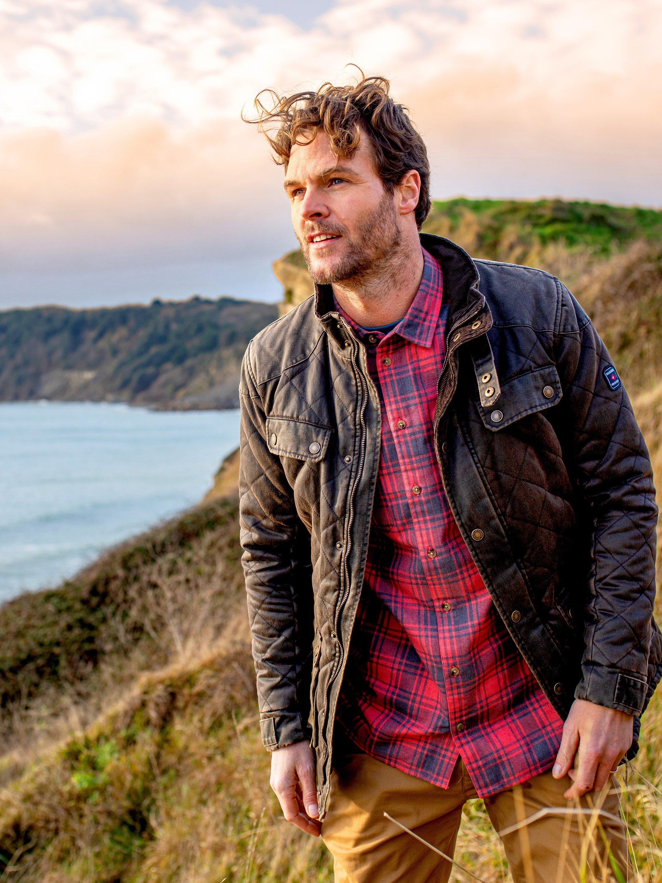 Product image 5 of 5, which shows Brakeburn Check Shirt, Pink/Black, S