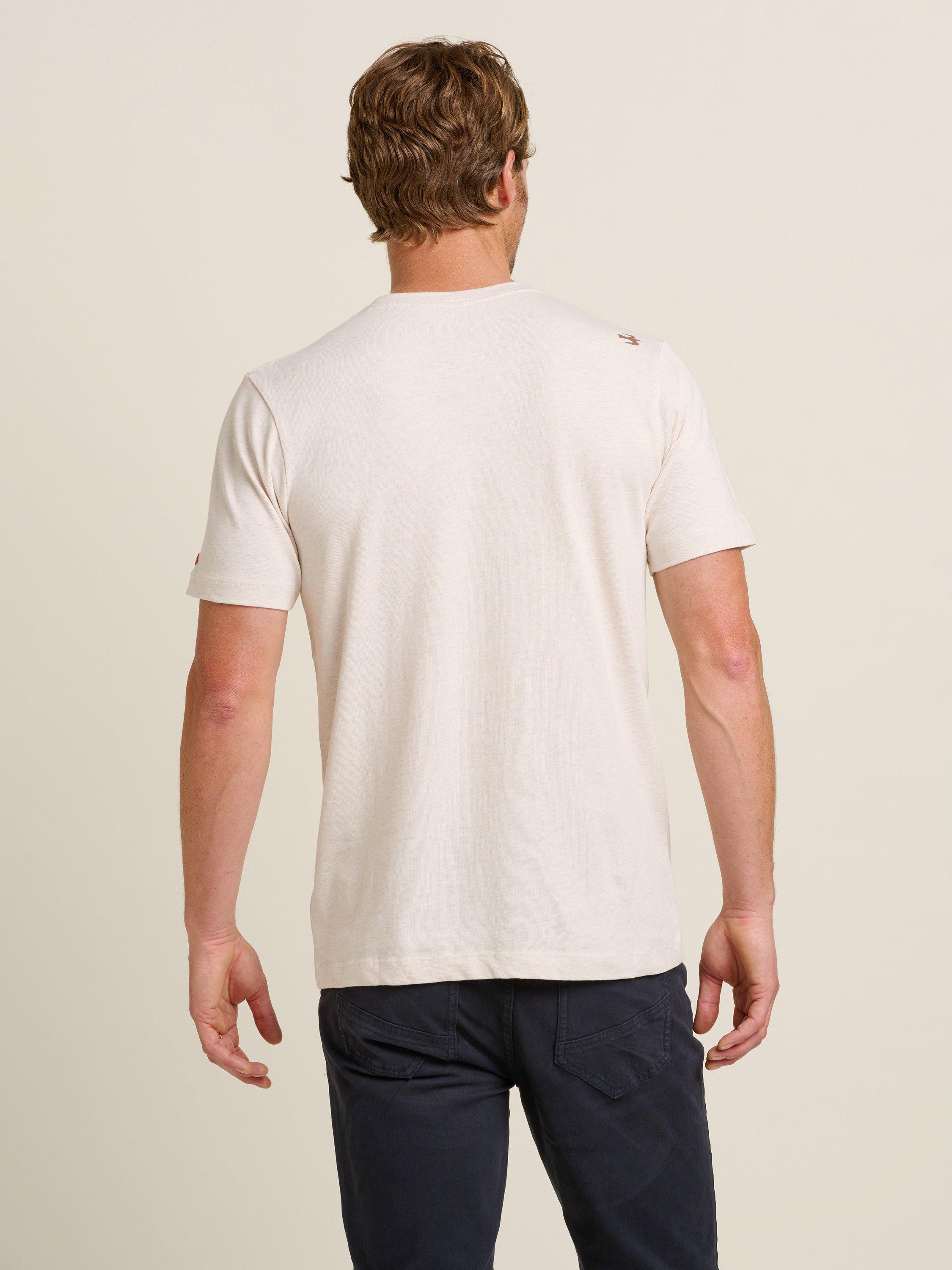 Product image 3 of 5, which shows Brakeburn Camping Bear Tee, Ecru, S