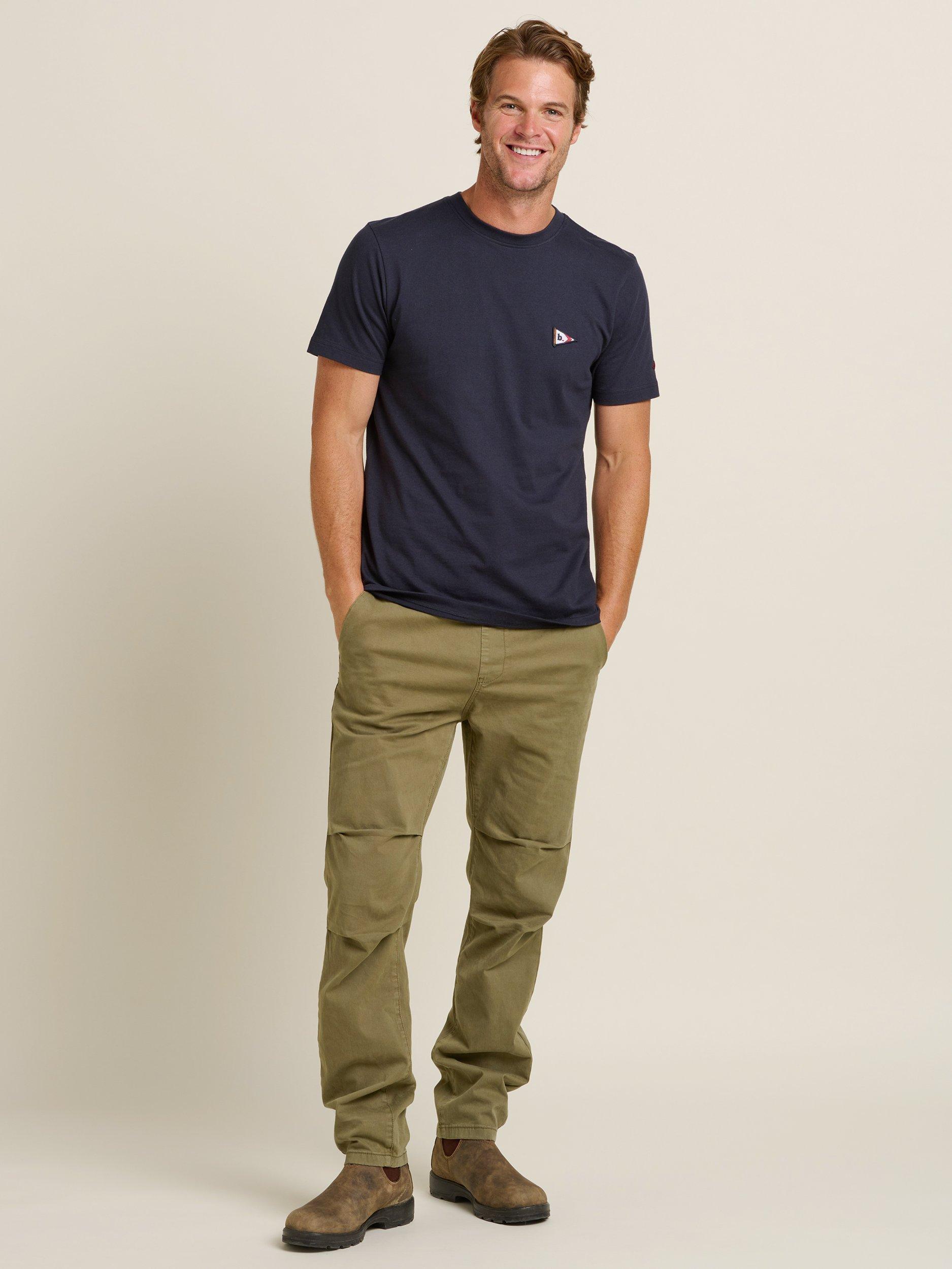 Product image 5 of 5, which shows Brakeburn Flag T-Shirt, Navy, S