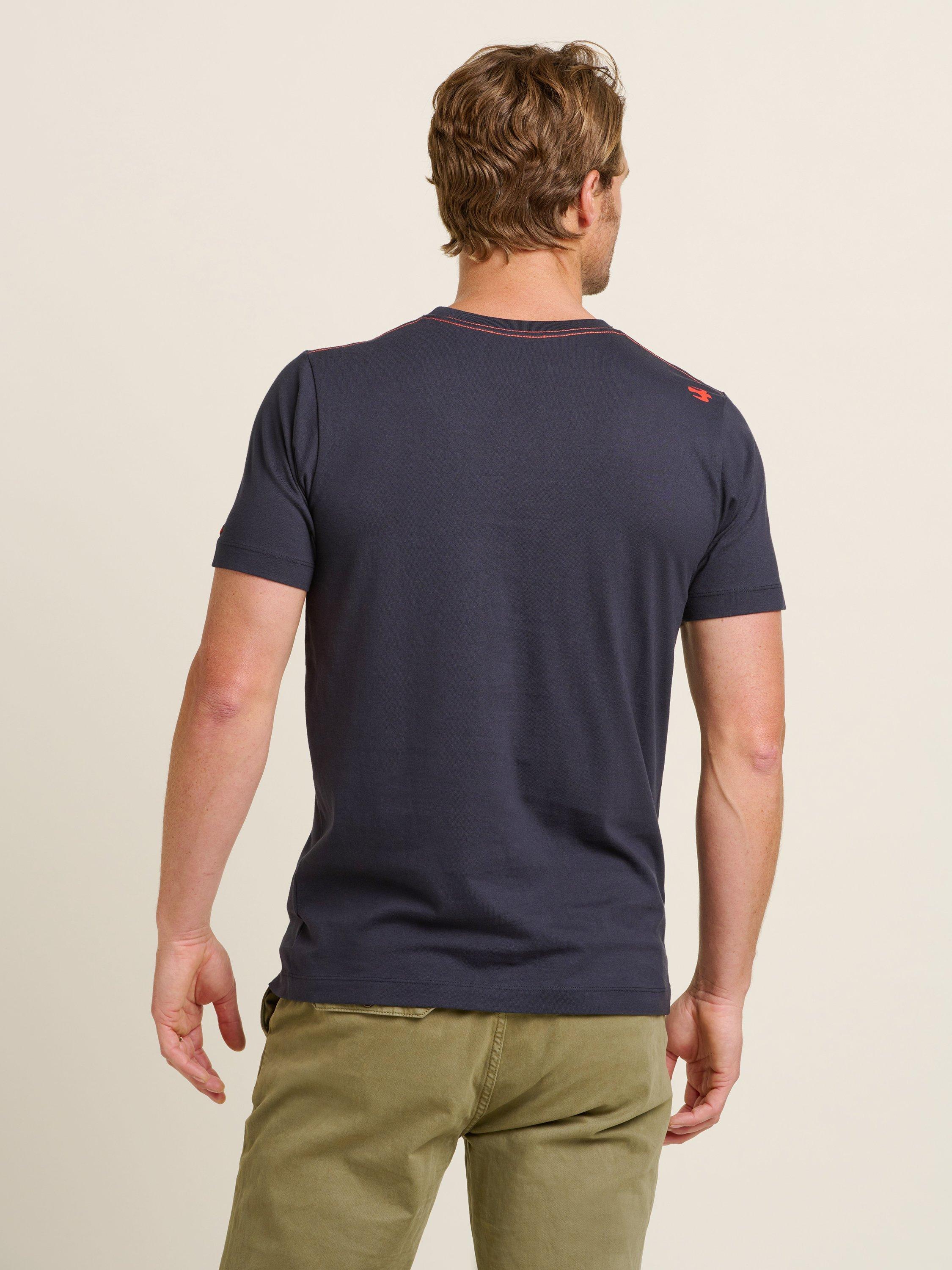 Product image 3 of 4, which shows Brakeburn Sunset T-Shirt, Navy, S