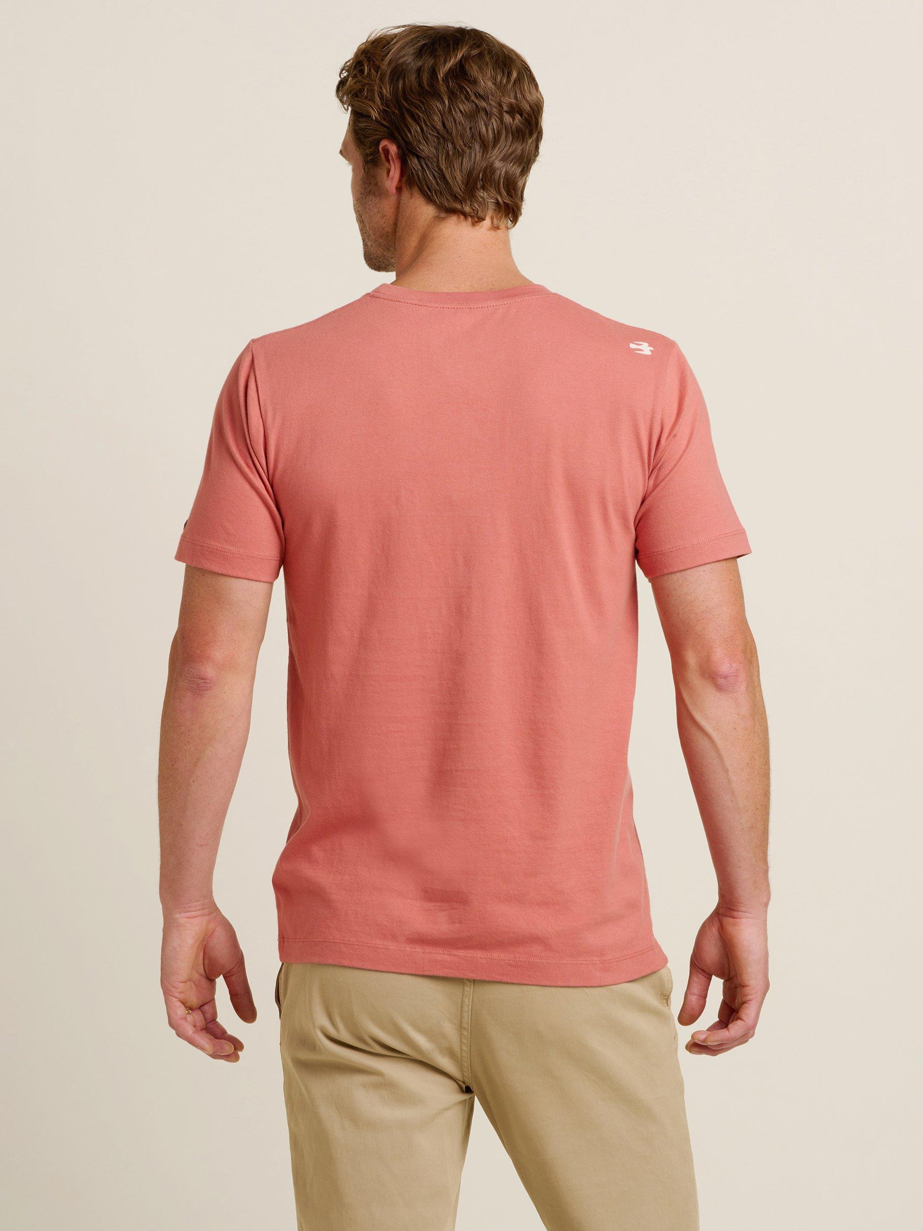 Product image 3 of 4, which shows Brakeburn Cotton Regular Fit Windsurfers Graphic T-Shirt, Pink, S