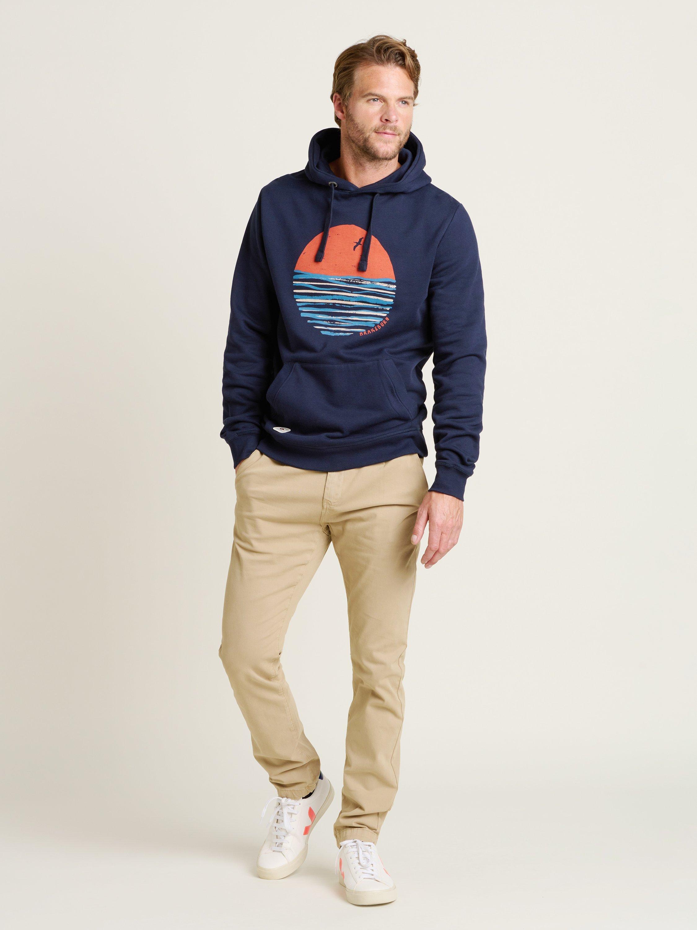Product image 4 of 4, which shows Brakeburn Sunset Hoodie, Navy, S