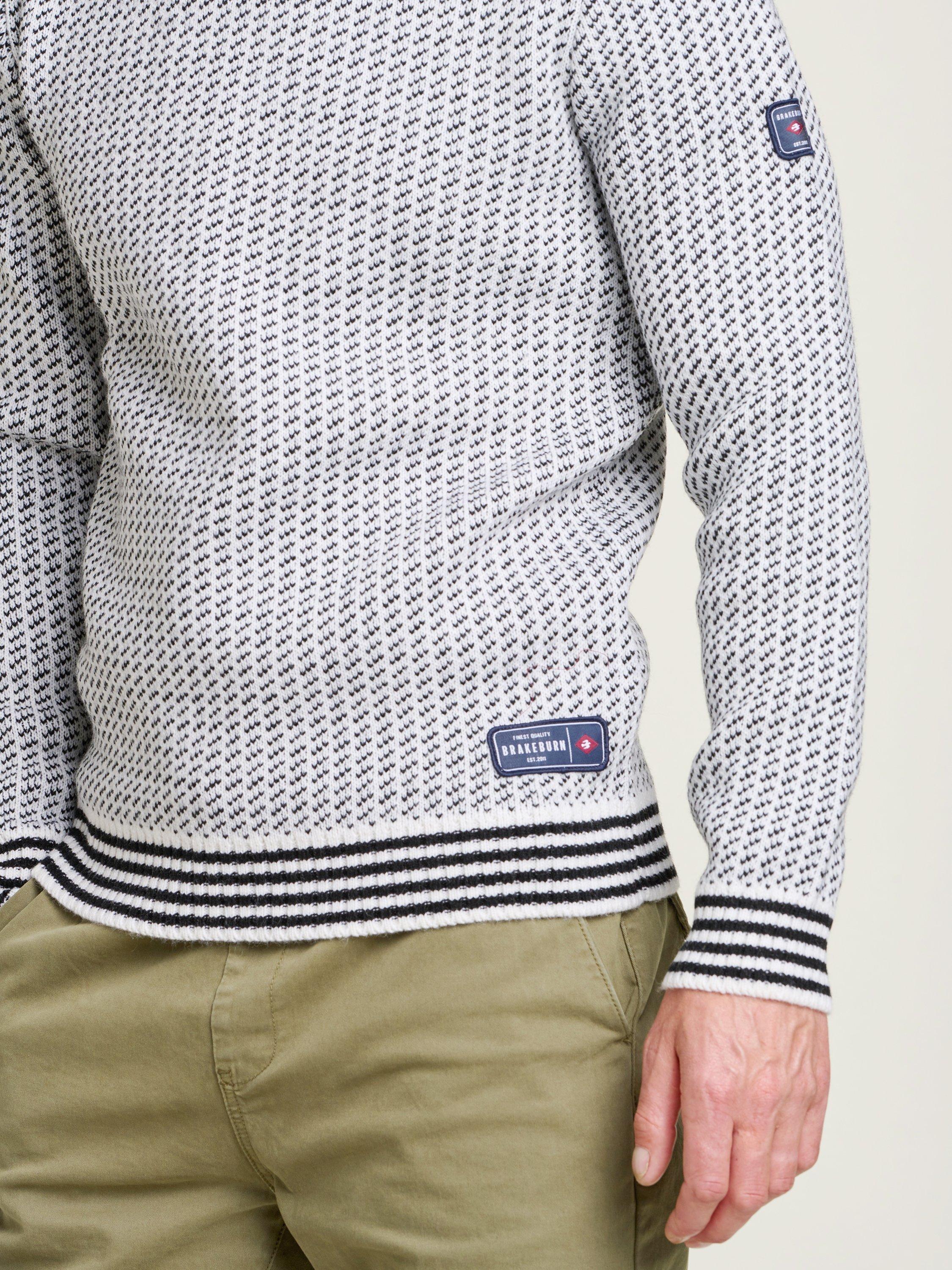 Product image 3 of 4, which shows Brakeburn Fisherman's Jumper, Cream, S
