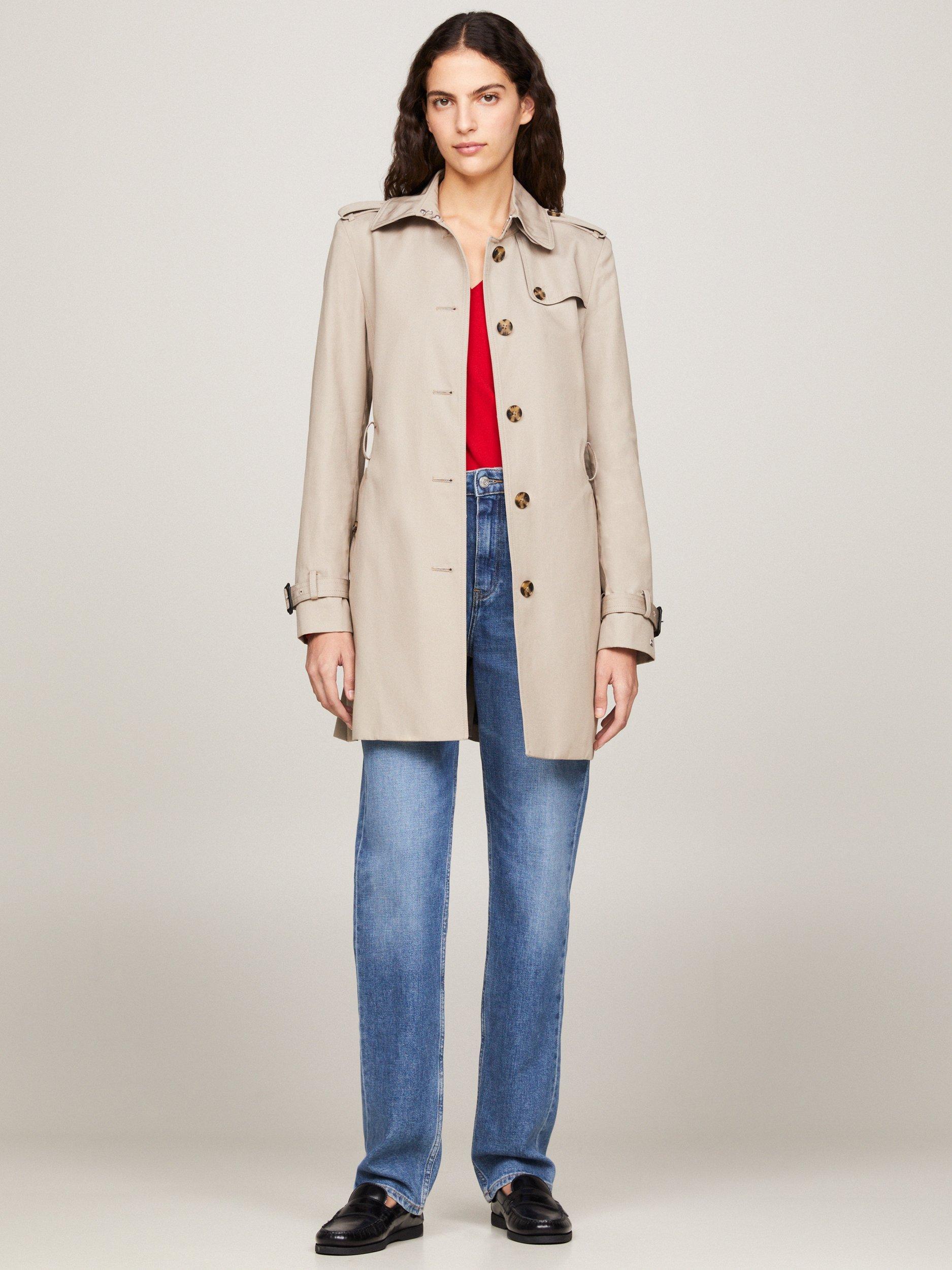Tommy Hilfiger Heritage Pure Organic Cotton Trench Coat Beige