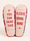 Brakeburn Bring Wine Slipper Socks, Red