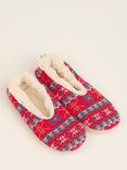 Brakeburn Bring Wine Slipper Socks, Red