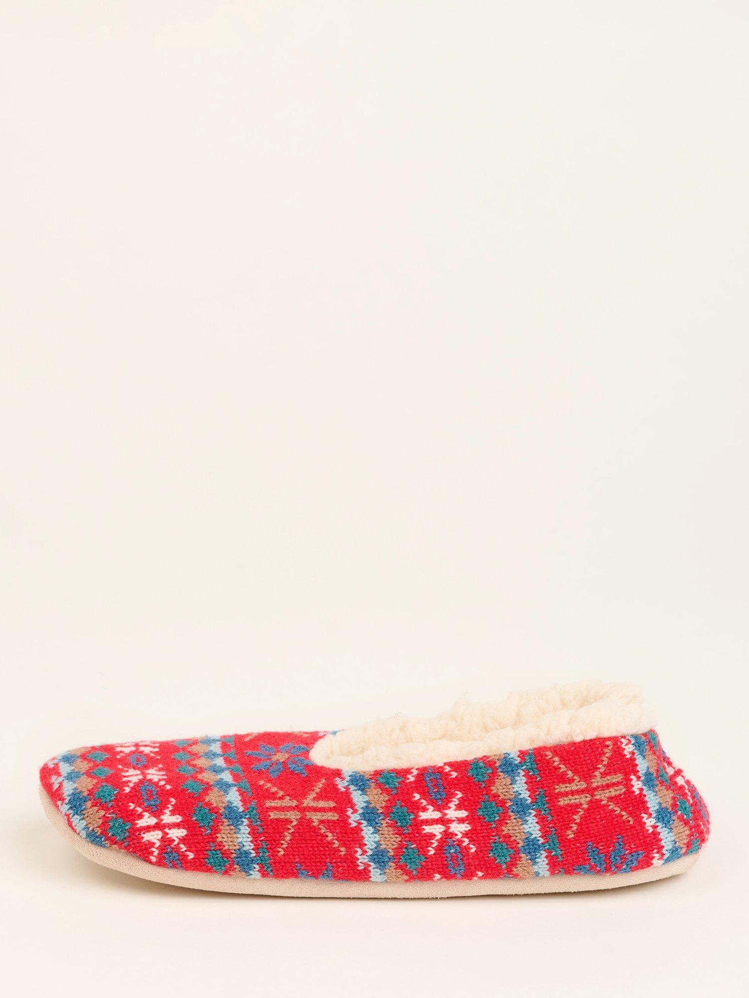 Product image 4 of 4, which shows Brakeburn Bring Wine Slipper Socks, Red, S
