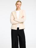 Selected Sia Alpaca Wool Blend Tie Cardigan, Cream