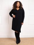 Live Unlimited Curve V-Neck Cashmere Blend Jumper Dress