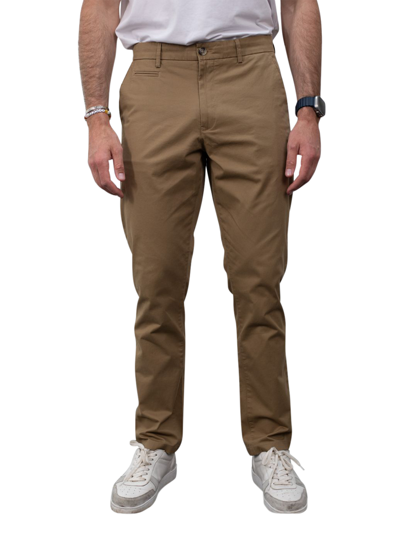 Product image 1 of 5, which shows Guards London Stretch Cotton Slim Fit Chinos, Tobacco, 30R